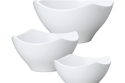 Corner round deep bowl